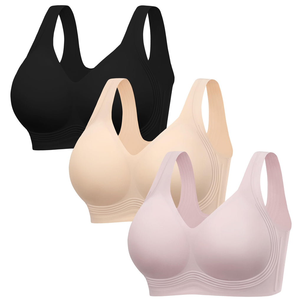 HBselect Jelly Bras for Women Plus Size Pullover Wireless Full Coverage Bra