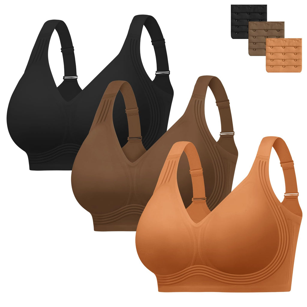HBselect Jelly Bras for Women No Underwire Plus Size Wireless Seamless Bras