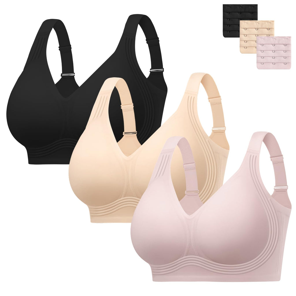 HBselect Jelly Bras for Women No Underwire Plus Size Wireless Seamless Bras