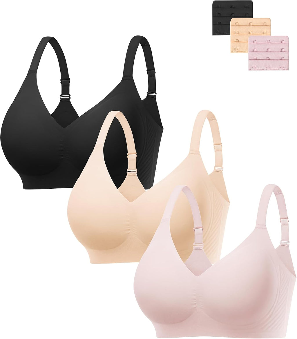 HBselect Jelly Bras for Women Seamless Push Up Wireless Tshirts Bralettes