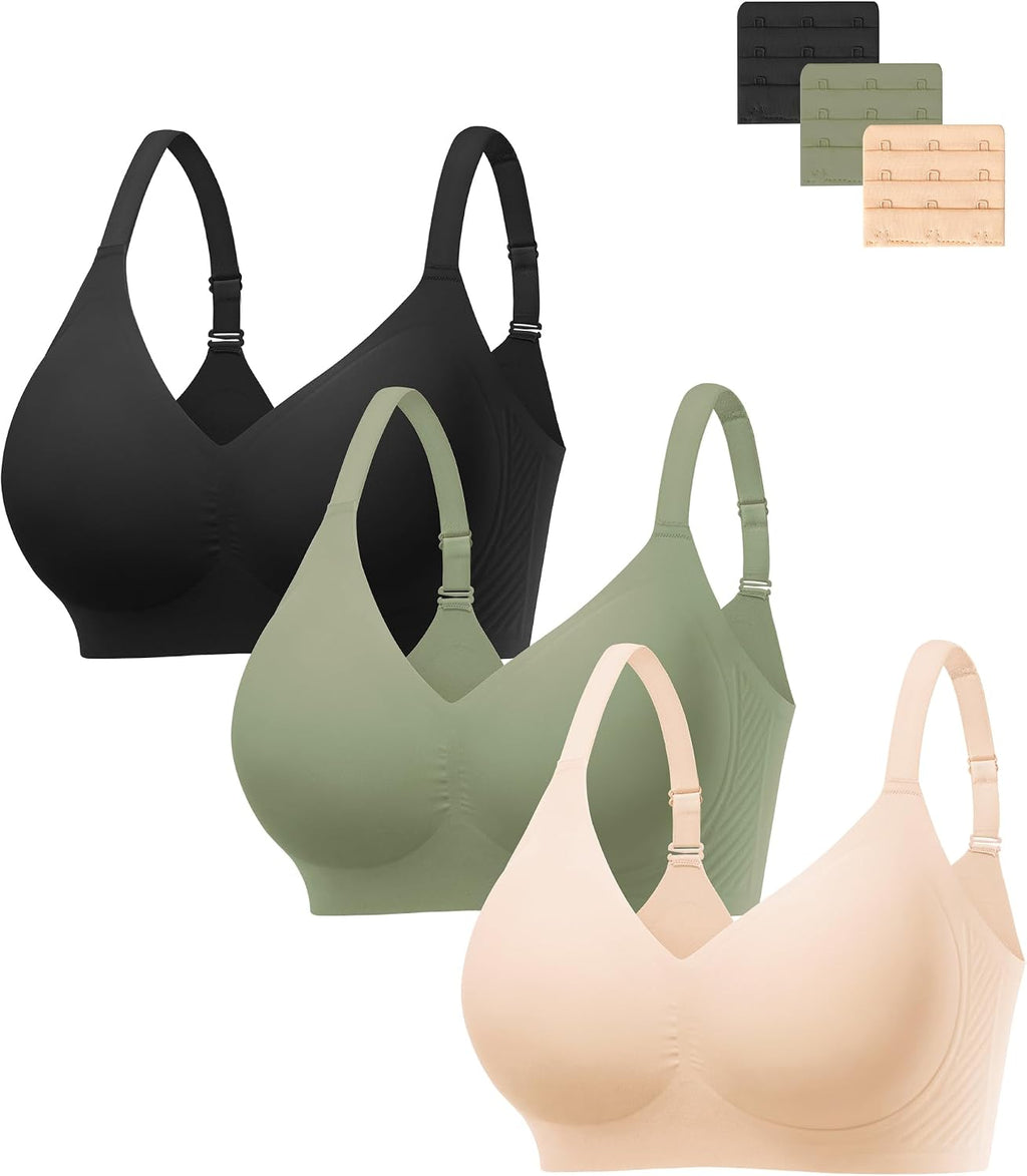 HBselect Jelly Bras for Women Seamless Push Up Wireless Tshirts Bralettes