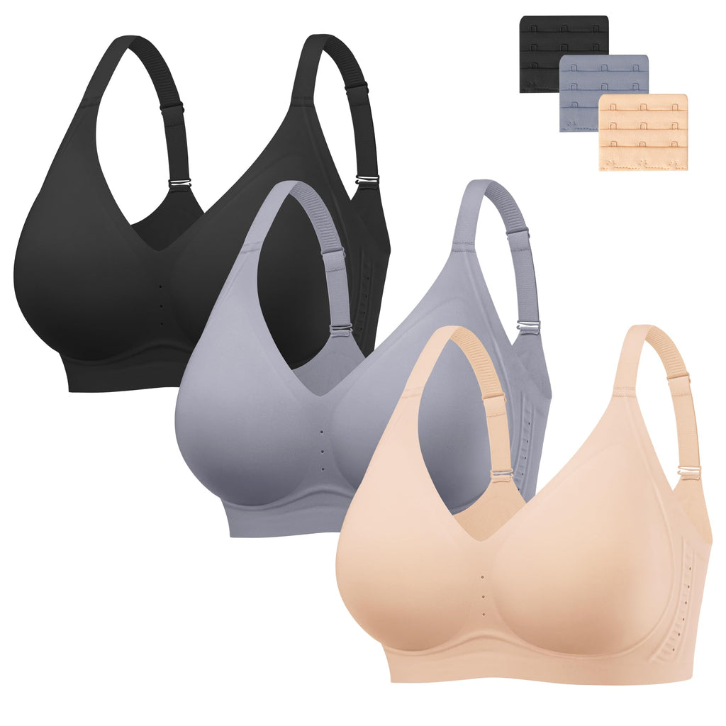 HBselect Jelly Bras for Women Wireless Seamless Comfort Full Coverage Bra