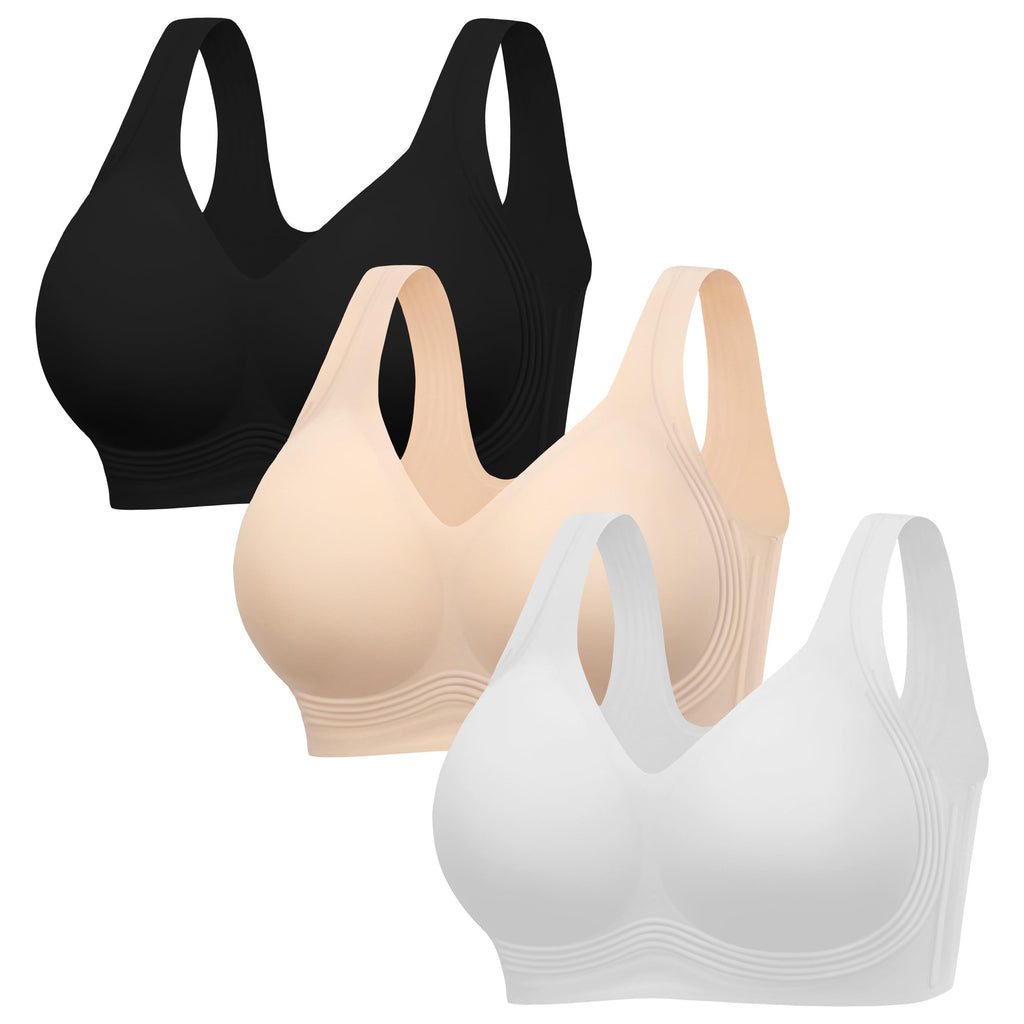 HBselect Jelly Bras for Women Plus Size Pullover Wireless Full Coverage Bra