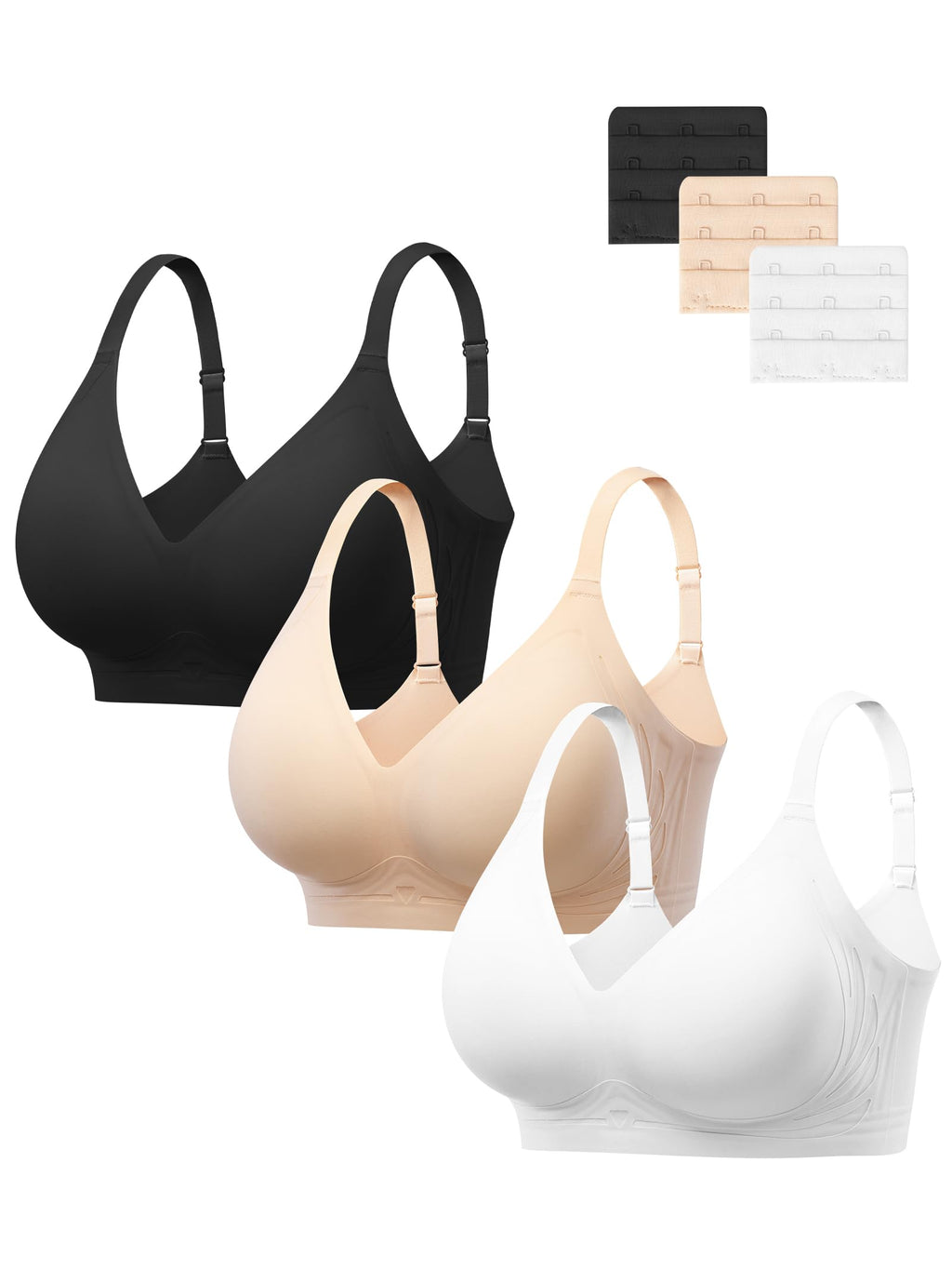 HBselect Jelly Bras for Women No Underwire Comfort Wireless Push Up Bras