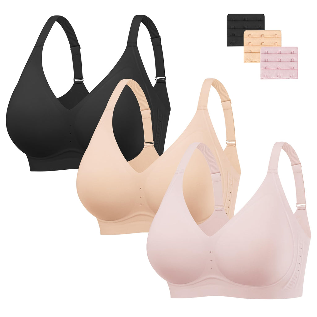 HBselect Jelly Bras for Women Wireless Seamless Comfort Full Coverage Bra