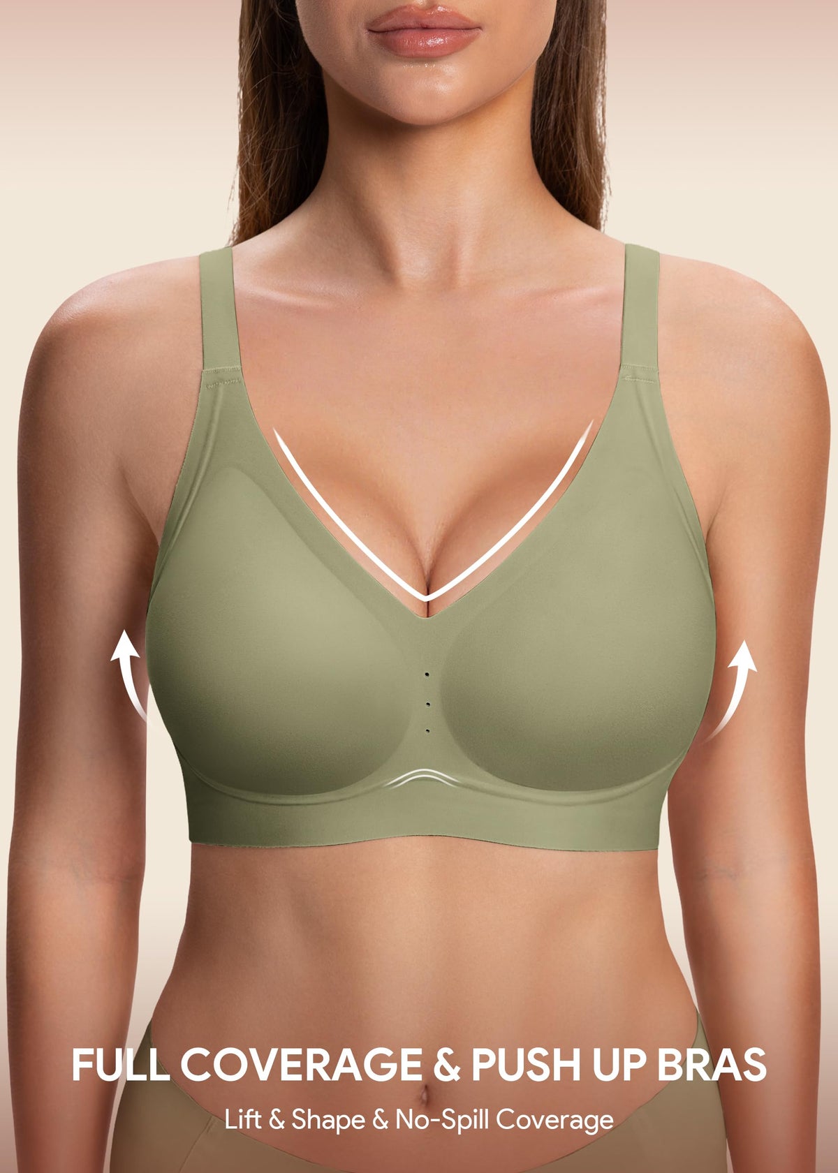 HBselect Jelly Bras for Women Wireless Seamless Comfort Full Coverage Bra