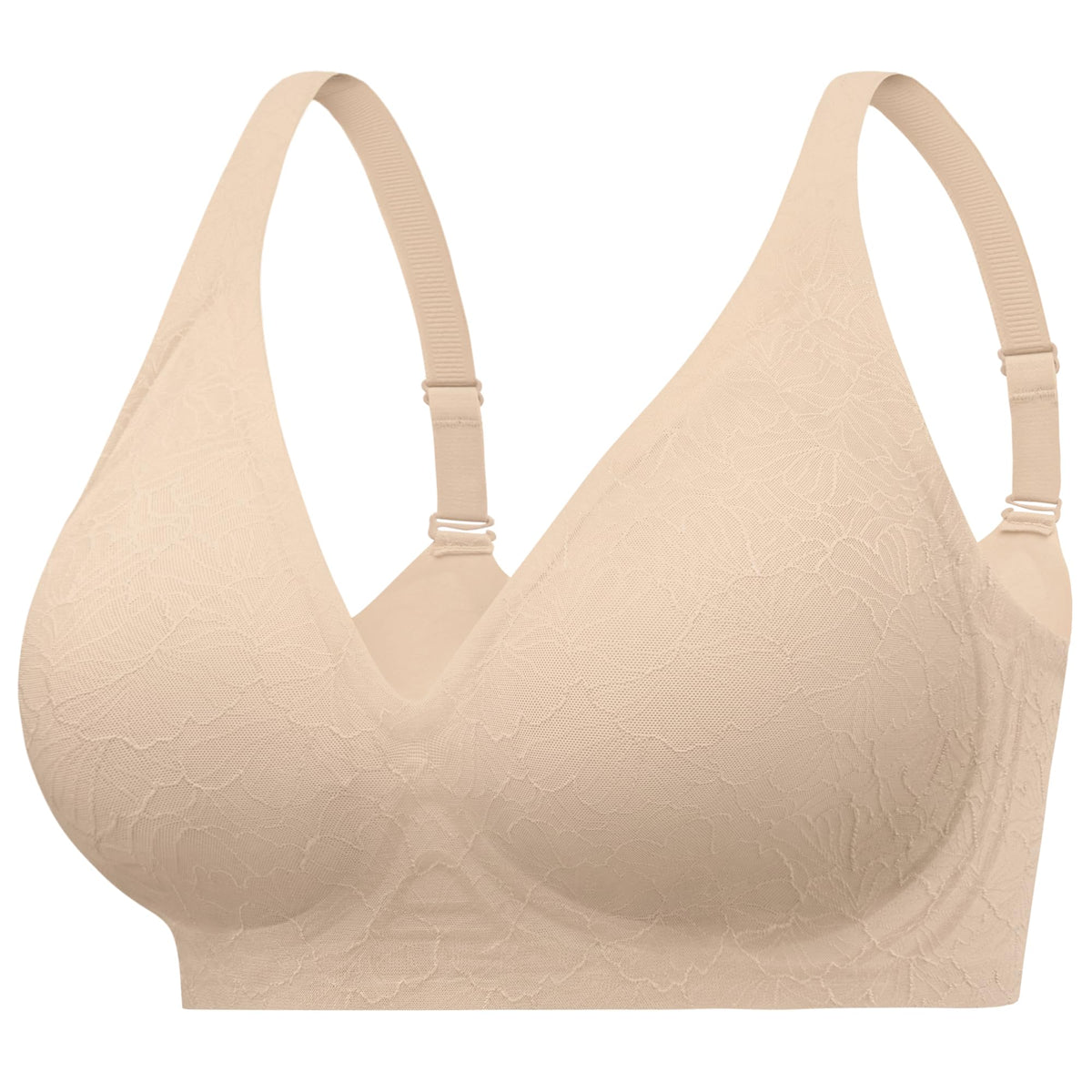 HBselect Jelly Bras for Women Wireless Seamless Comfort Full Coverage Bra