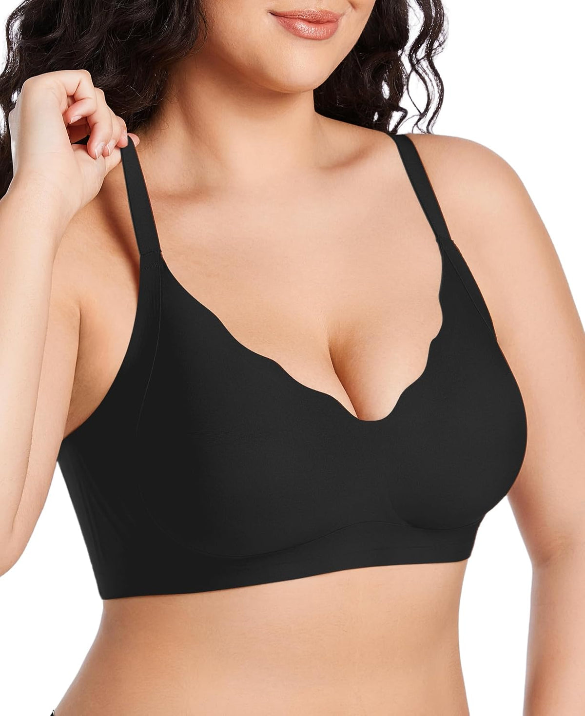 HBselect Jelly Bras for Women Seamless Wireless Full Coverage Tshirt Bras