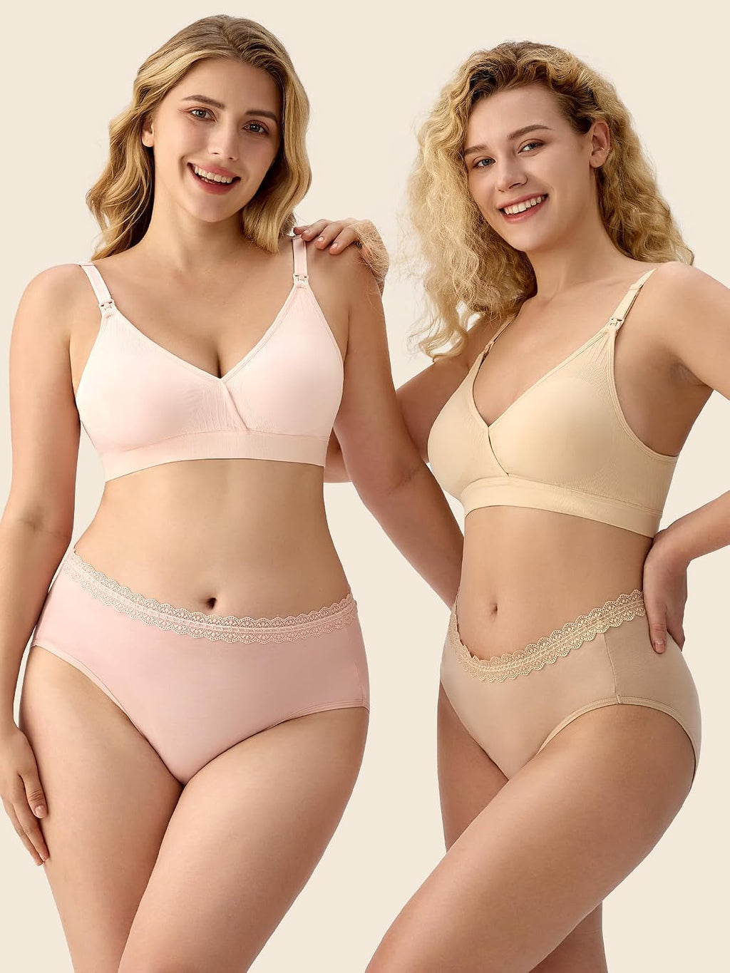 HBselect Nursing Bras for Breastfeeding, Seamless Maternity Bra Wireless