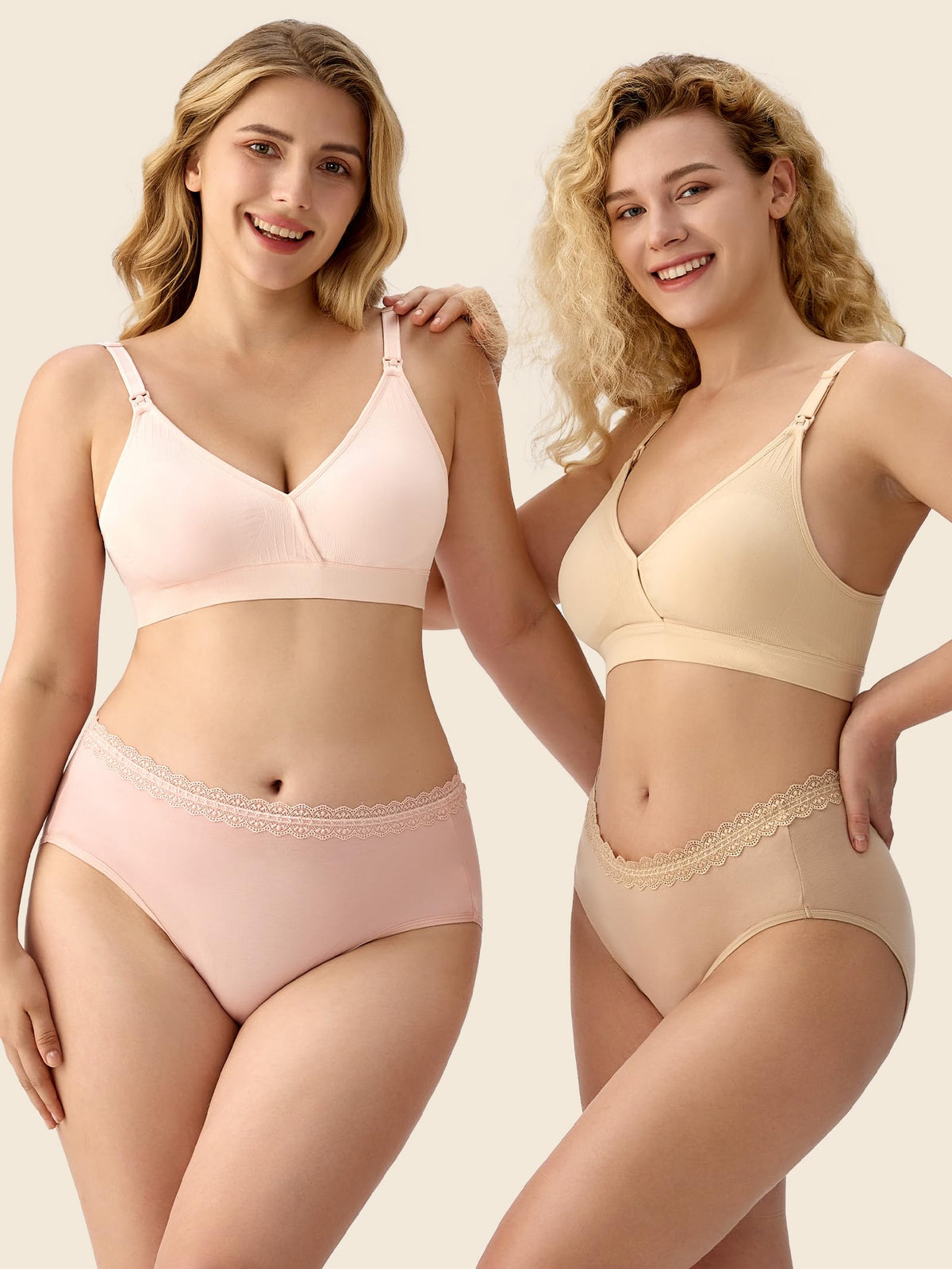 HBselect Nursing Bras for Breastfeeding, Seamless Maternity Bra Wireless
