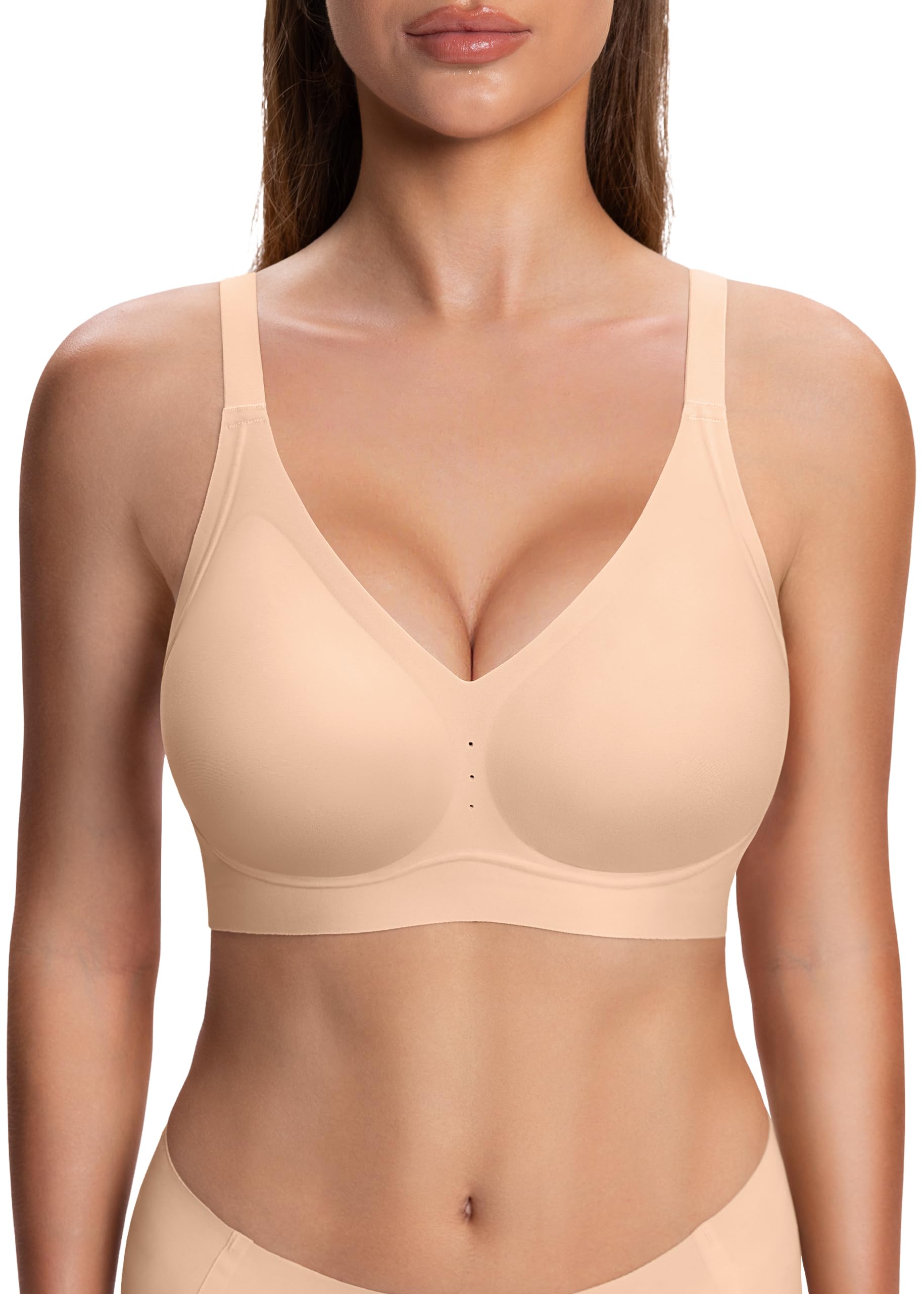 HBselect Jelly Bras for Women Wireless Seamless Comfort Full Coverage Bra