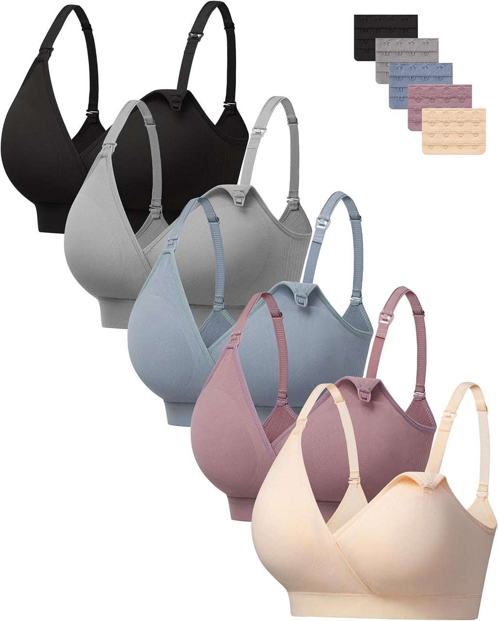 HBselect Nursing Bras for Breastfeeding, Seamless Maternity Bra Wireless