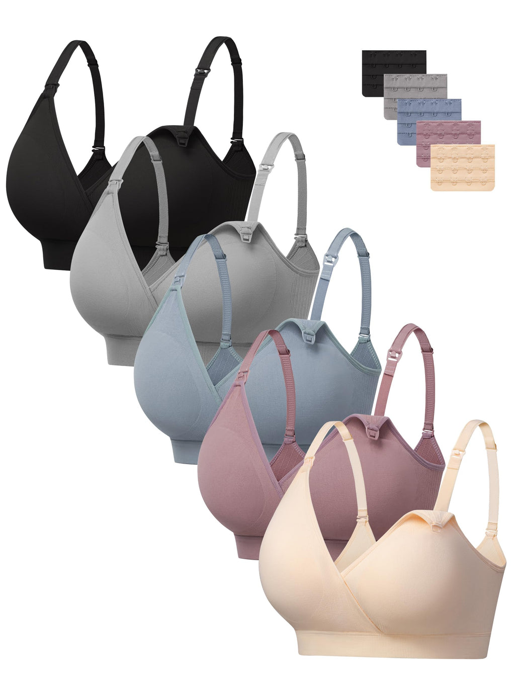 HBselect Nursing Bras for Breastfeeding, Seamless Maternity Bra Wireless