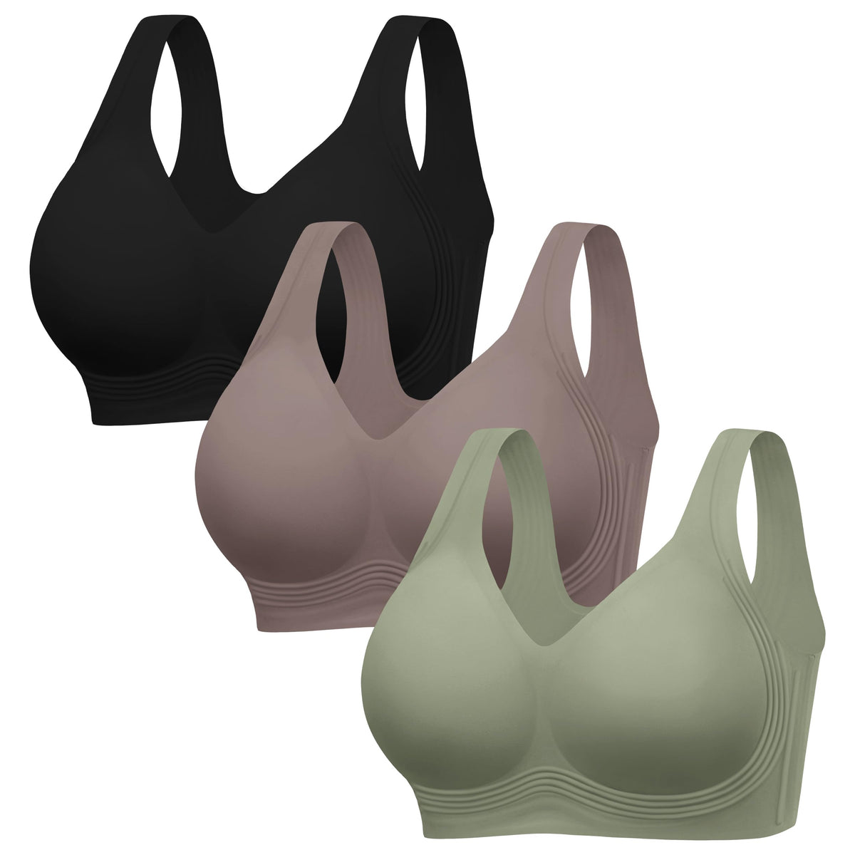 HBselect Jelly Bras for Women Plus Size Pullover Wireless Full Coverage Bra