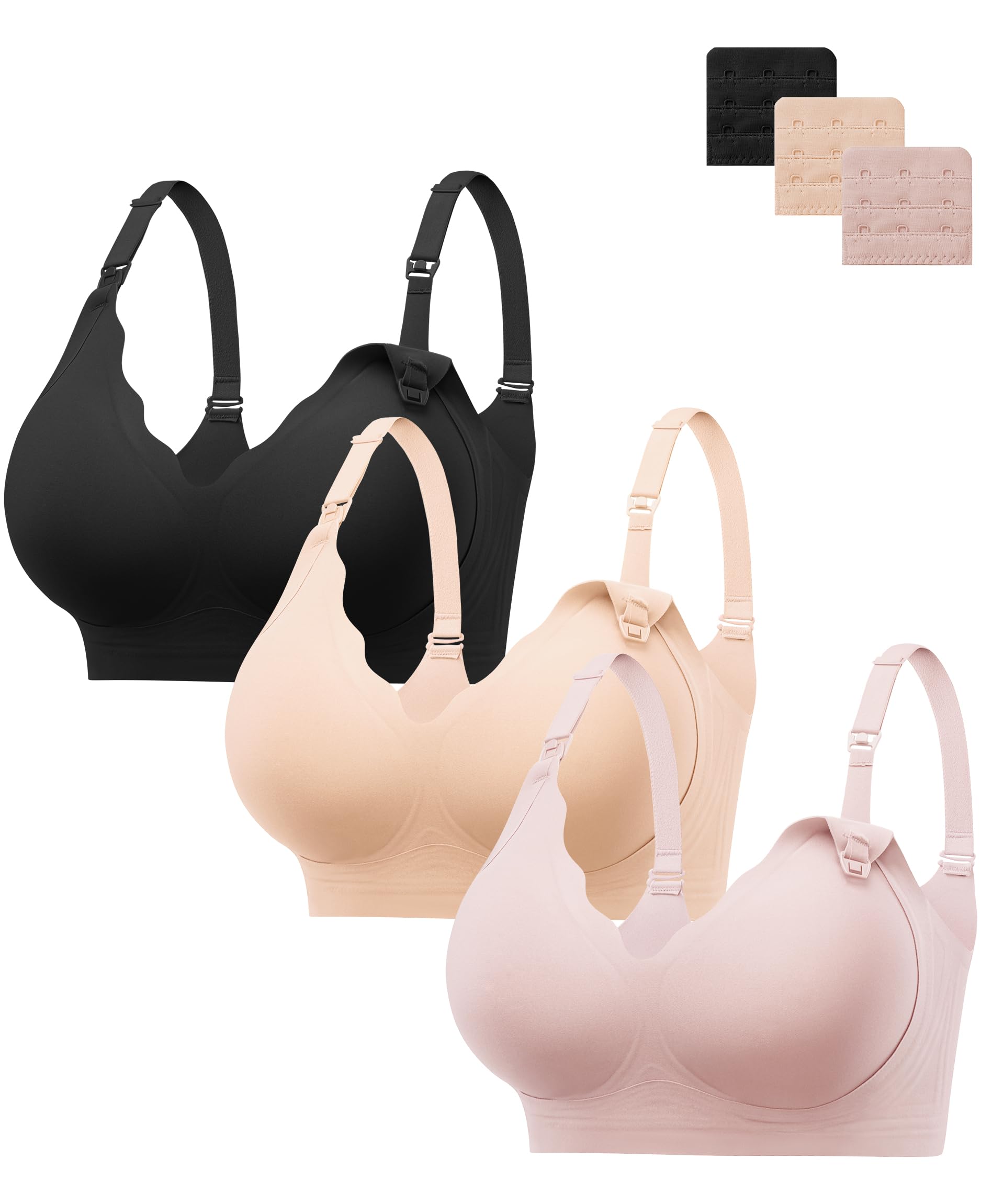 HBselect Nursing Bras for Breastfeeding Comfort Jelly Seamless Nursing Bra
