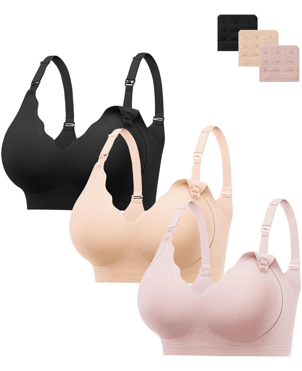 HBselect Nursing Bras for Breastfeeding Comfort Jelly Seamless Nursing Bra