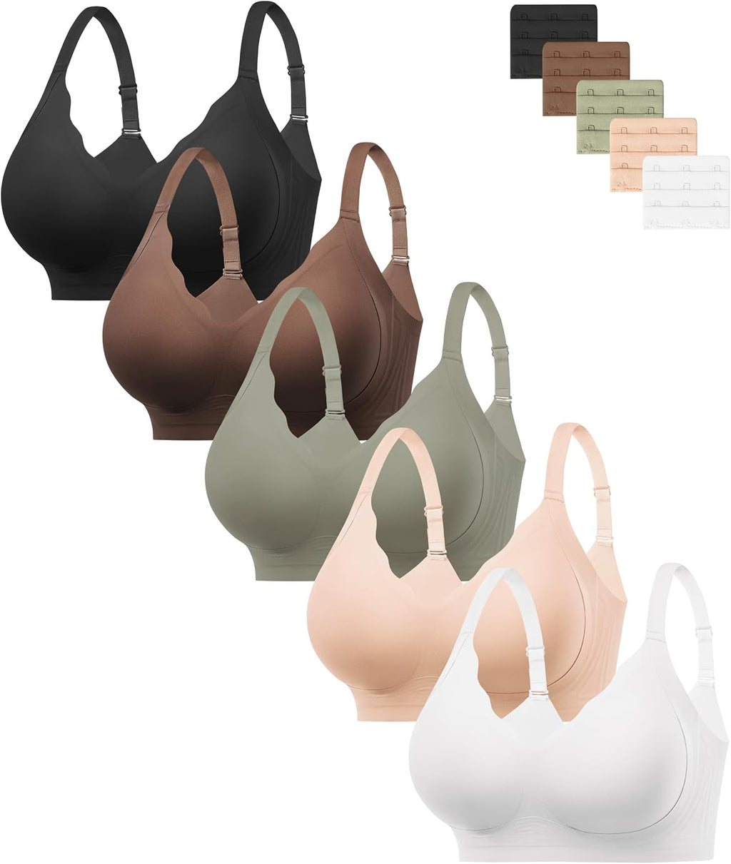 HBselect Jelly Bras for Women Seamless Wireless Full Coverage Tshirt Bras