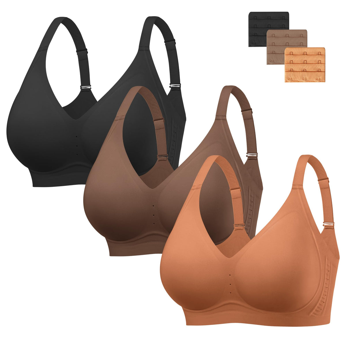 HBselect Jelly Bras for Women Wireless Seamless Comfort Full Coverage Bra