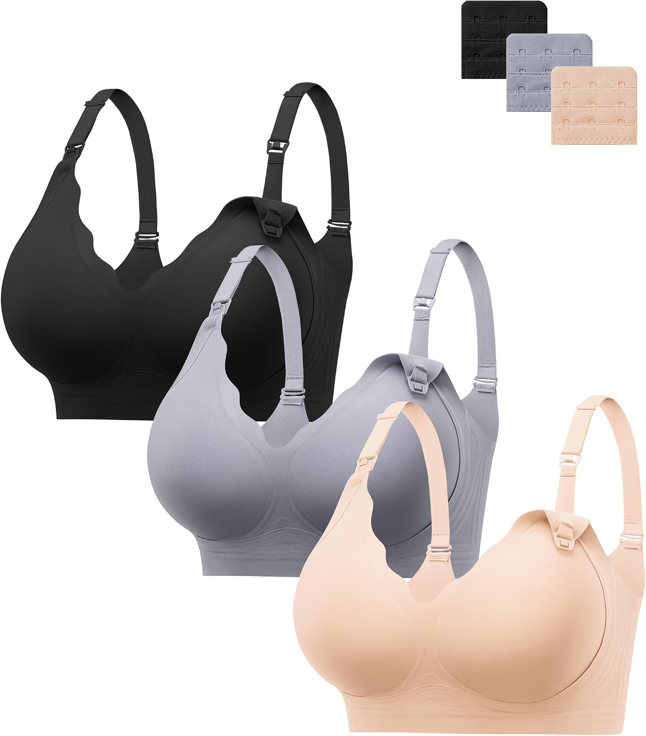 HBselect Nursing Bras for Breastfeeding Comfort Jelly Seamless Nursing Bra