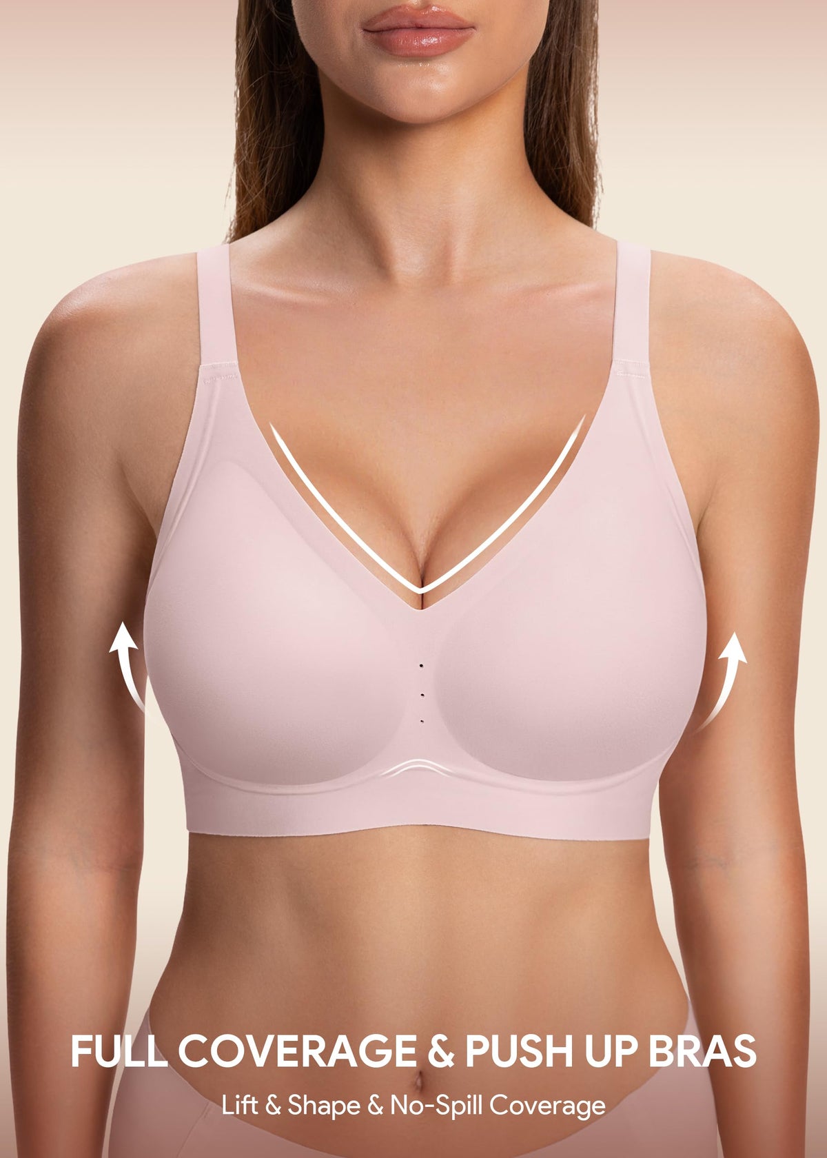 HBselect Jelly Bras for Women Wireless Seamless Comfort Full Coverage Bra