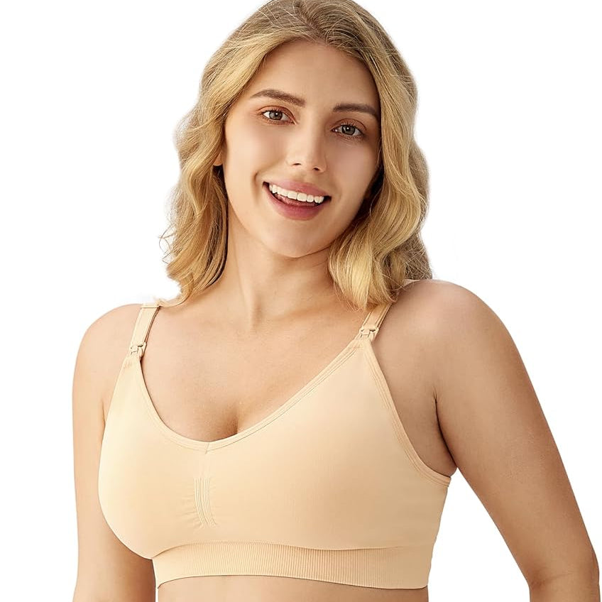 HBselect Women Maternity Bras 5 Pack Nursing Bras for Breastfeeding