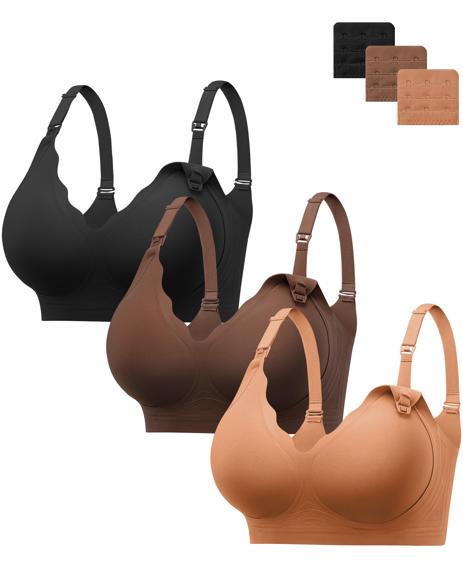 HBselect Nursing Bras for Breastfeeding Comfort Jelly Seamless Nursing Bra