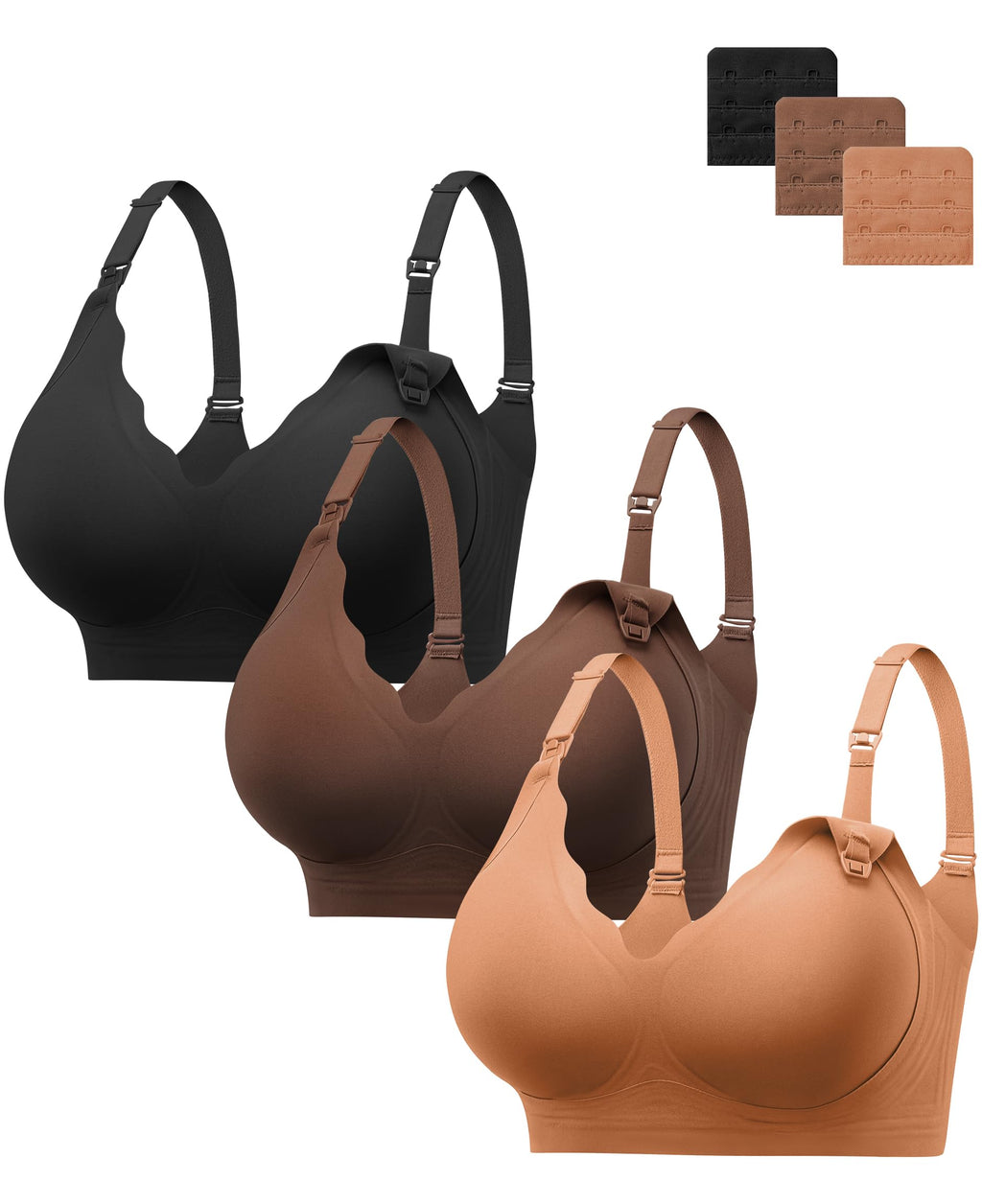 HBselect Nursing Bras for Breastfeeding Comfort Jelly Seamless Nursing Bra