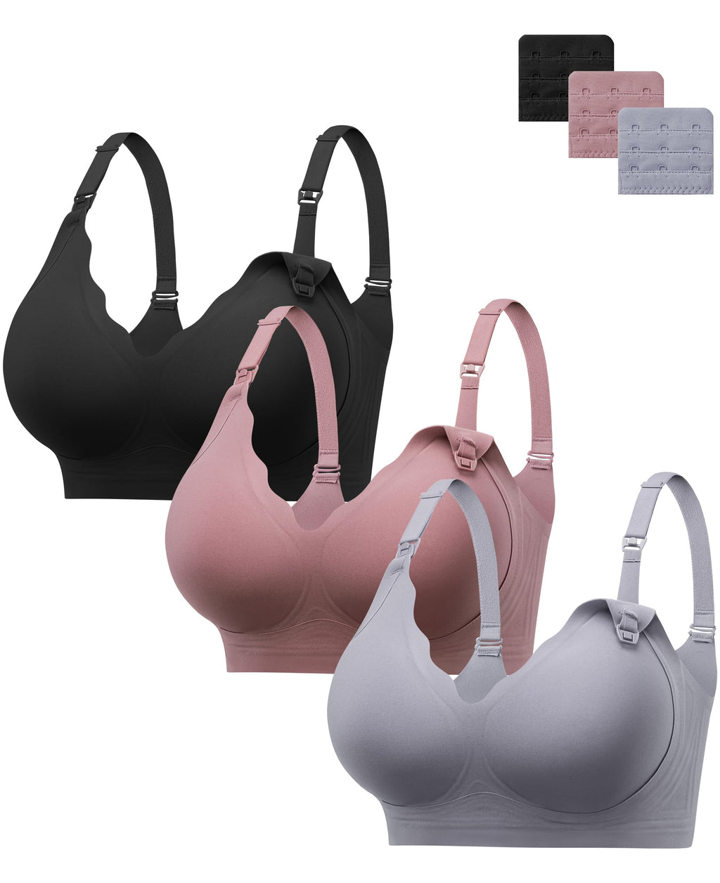 HBselect Nursing Bras for Breastfeeding Comfort Jelly Seamless Nursing Bra