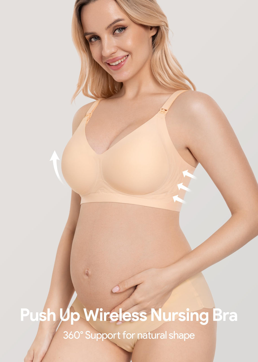 HBselect Nursing Bras for Breastfeeding 3 Pack Women Maternity Jelly Bras