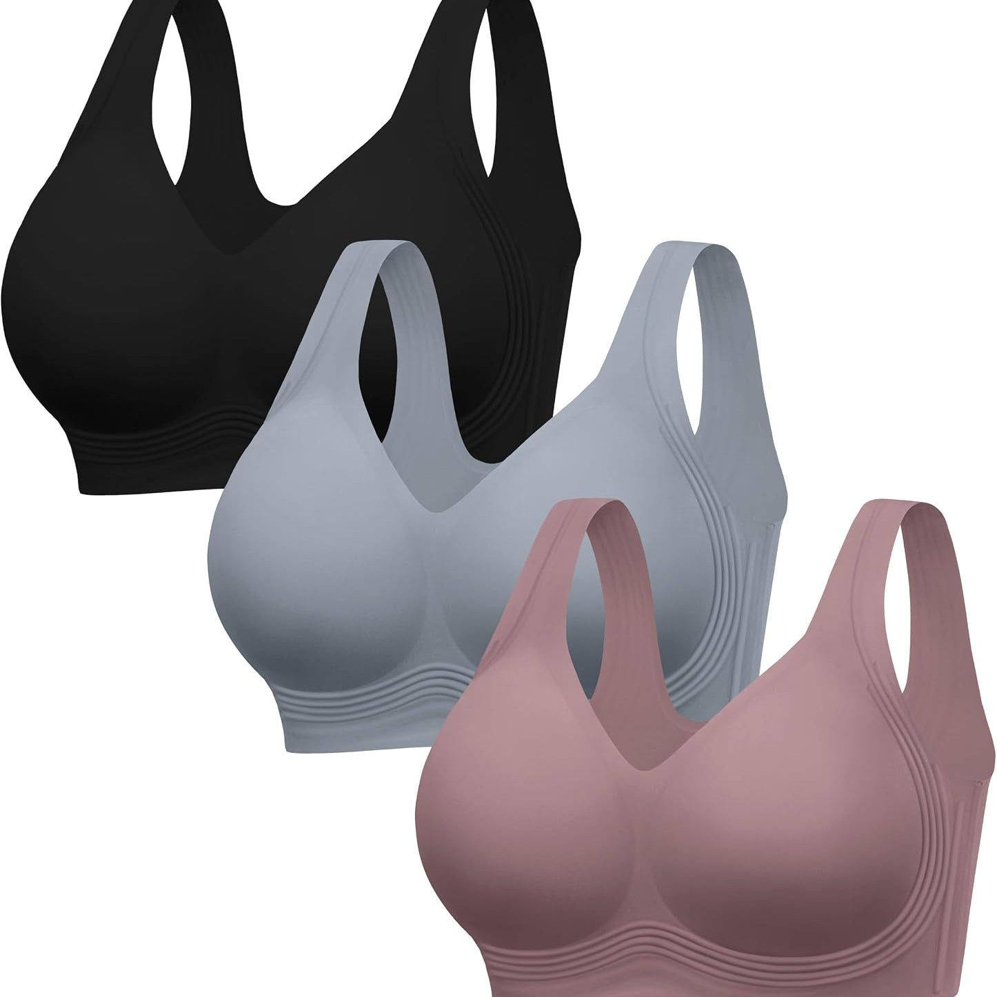 HBselect Jelly Bras for Women Plus Size Pullover Wireless Full Coverage Bra