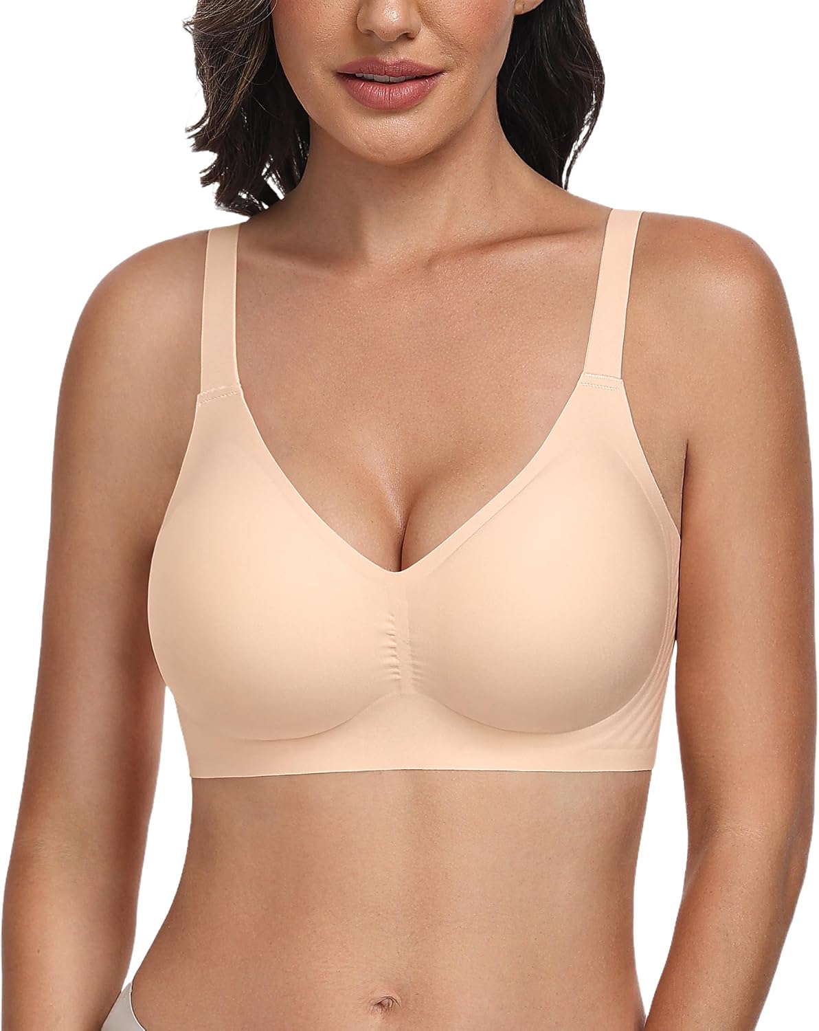 HBselect Jelly Bras for Women Seamless Push Up Wireless Tshirts Bralettes