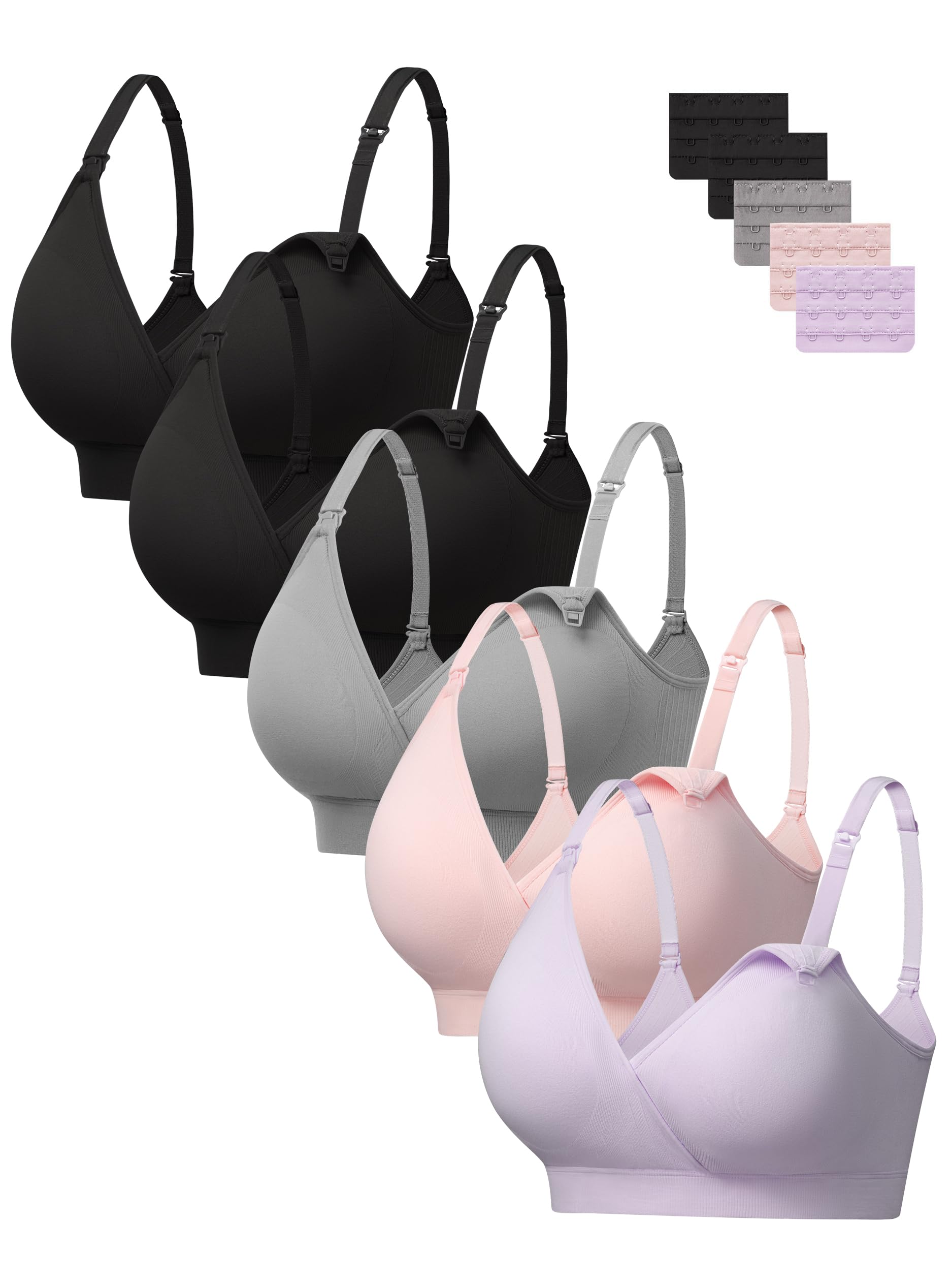 HBselect Nursing Bras for Breastfeeding, Seamless Maternity Bra Wireless