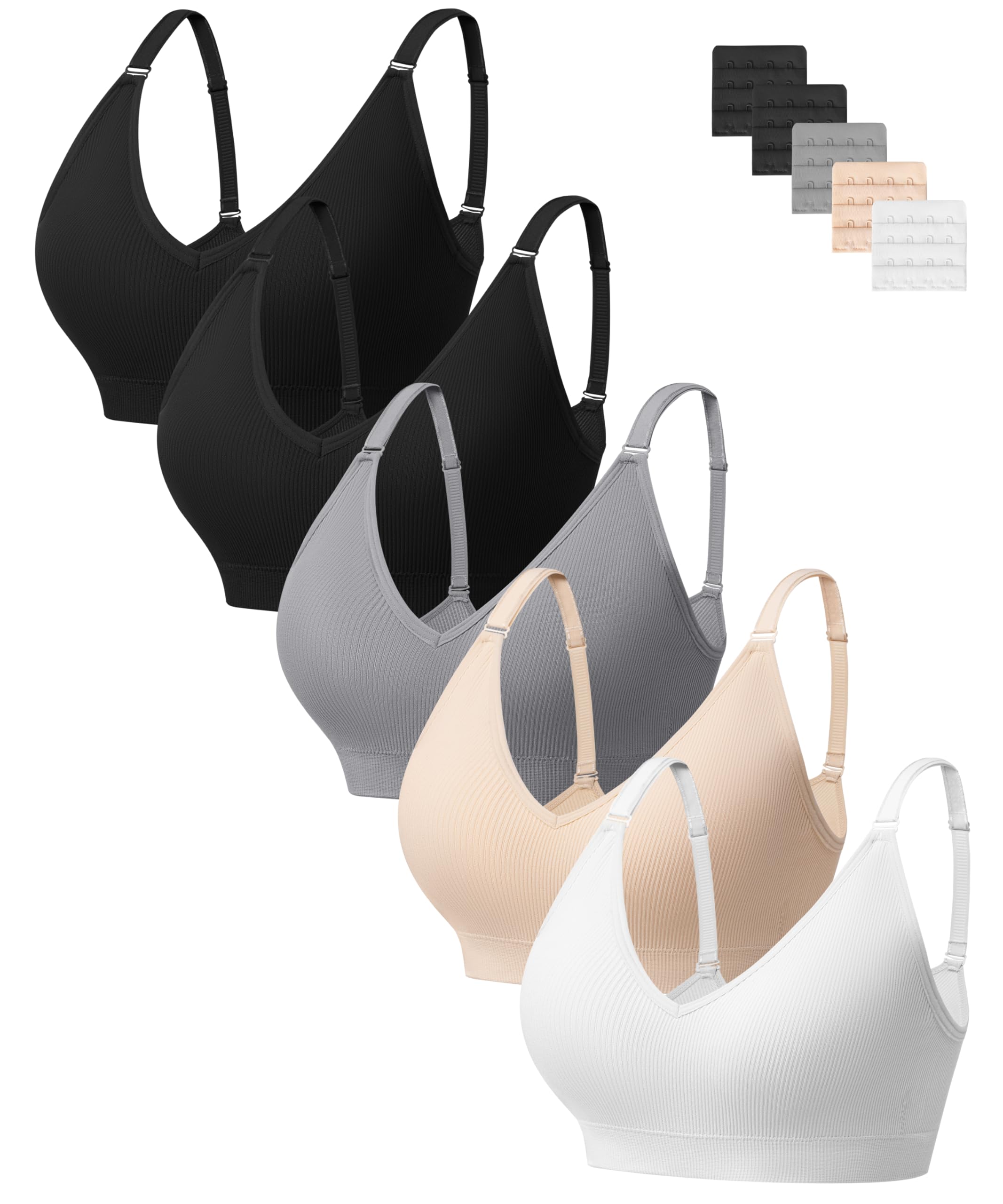 HBselect Bras for Women Comfort Wireless Deep-V Bralettes T Shirt Bras Tank