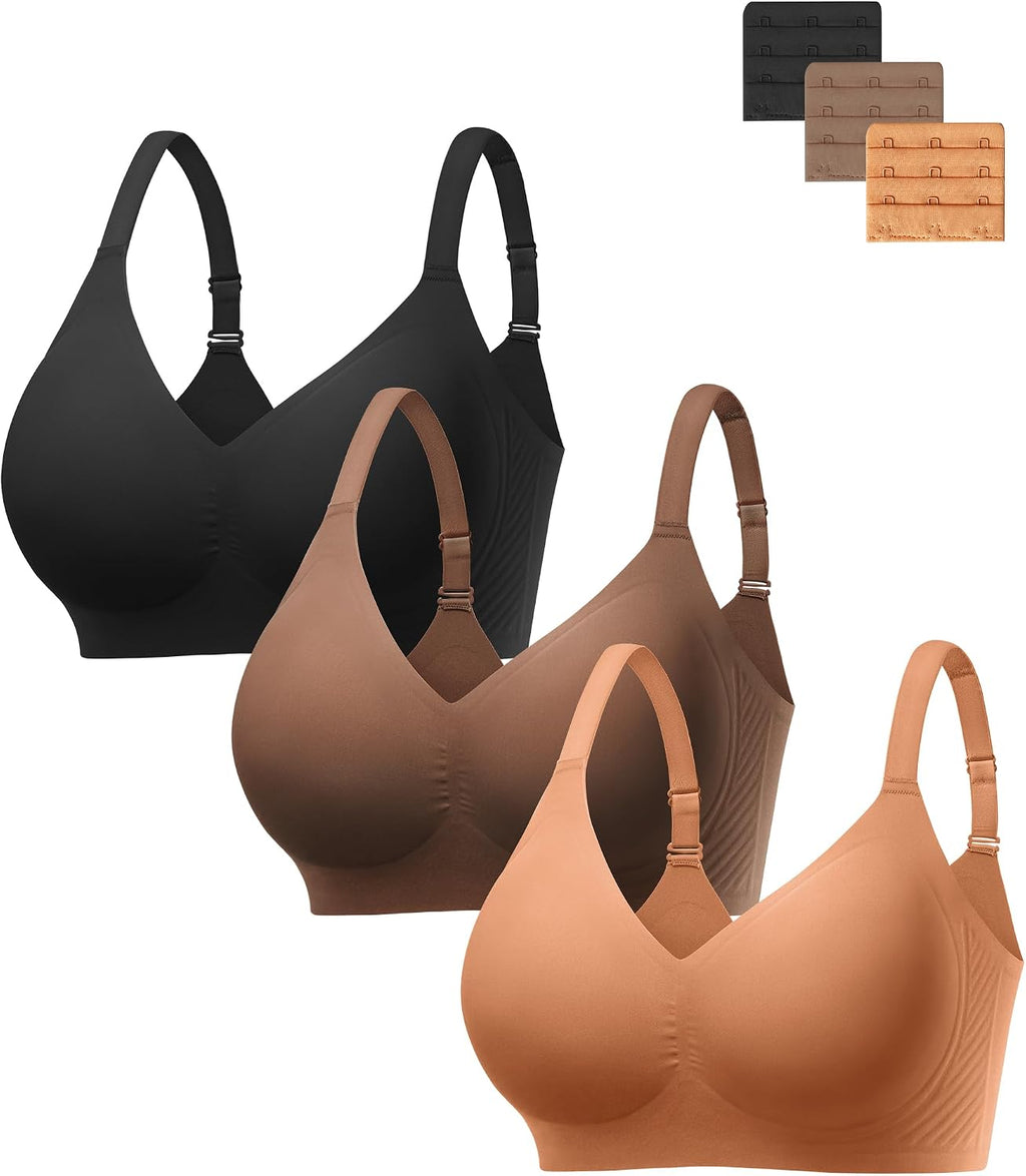 HBselect Jelly Bras for Women Seamless Push Up Wireless Tshirts Bralettes