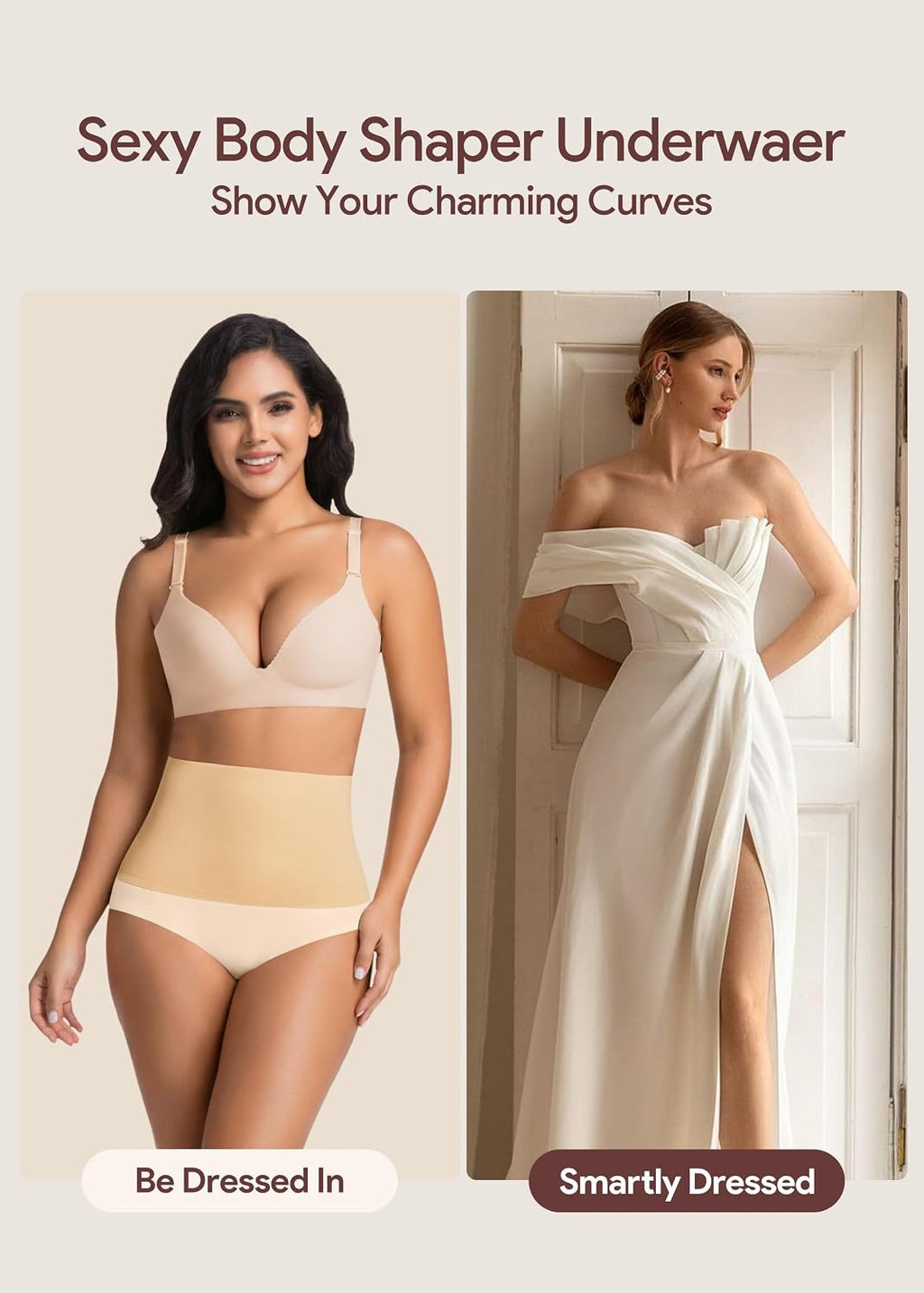 HBselect Tummy Control Shapewear for Women High Waisted Body Shaper Briefs