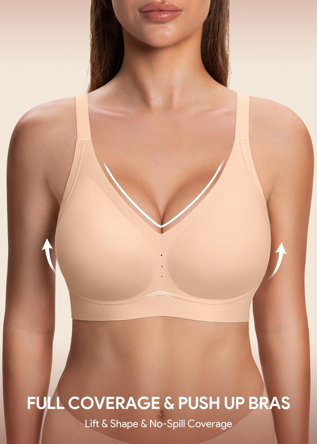HBselect Jelly Bras for Women Wireless Seamless Comfort Full Coverage Bra