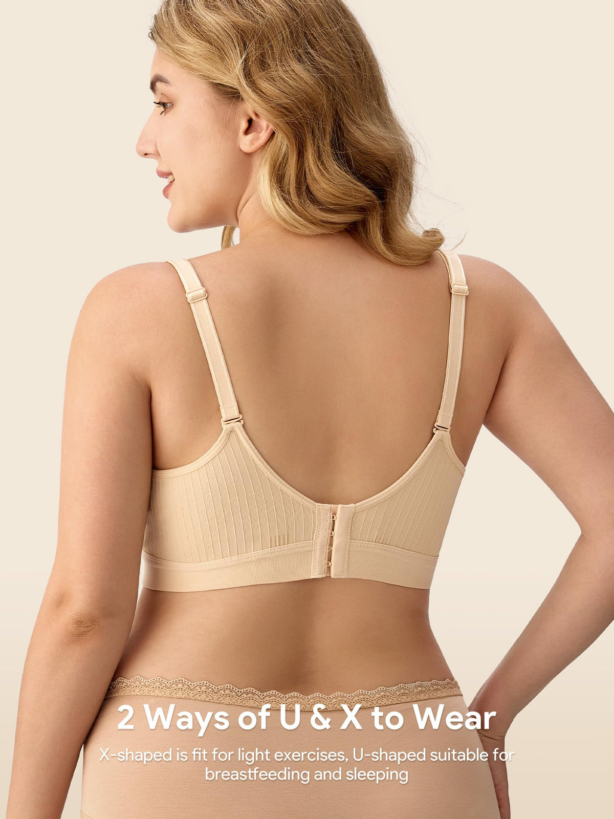 HBselect Nursing Bras for Breastfeeding, Seamless Maternity Bra Wireless
