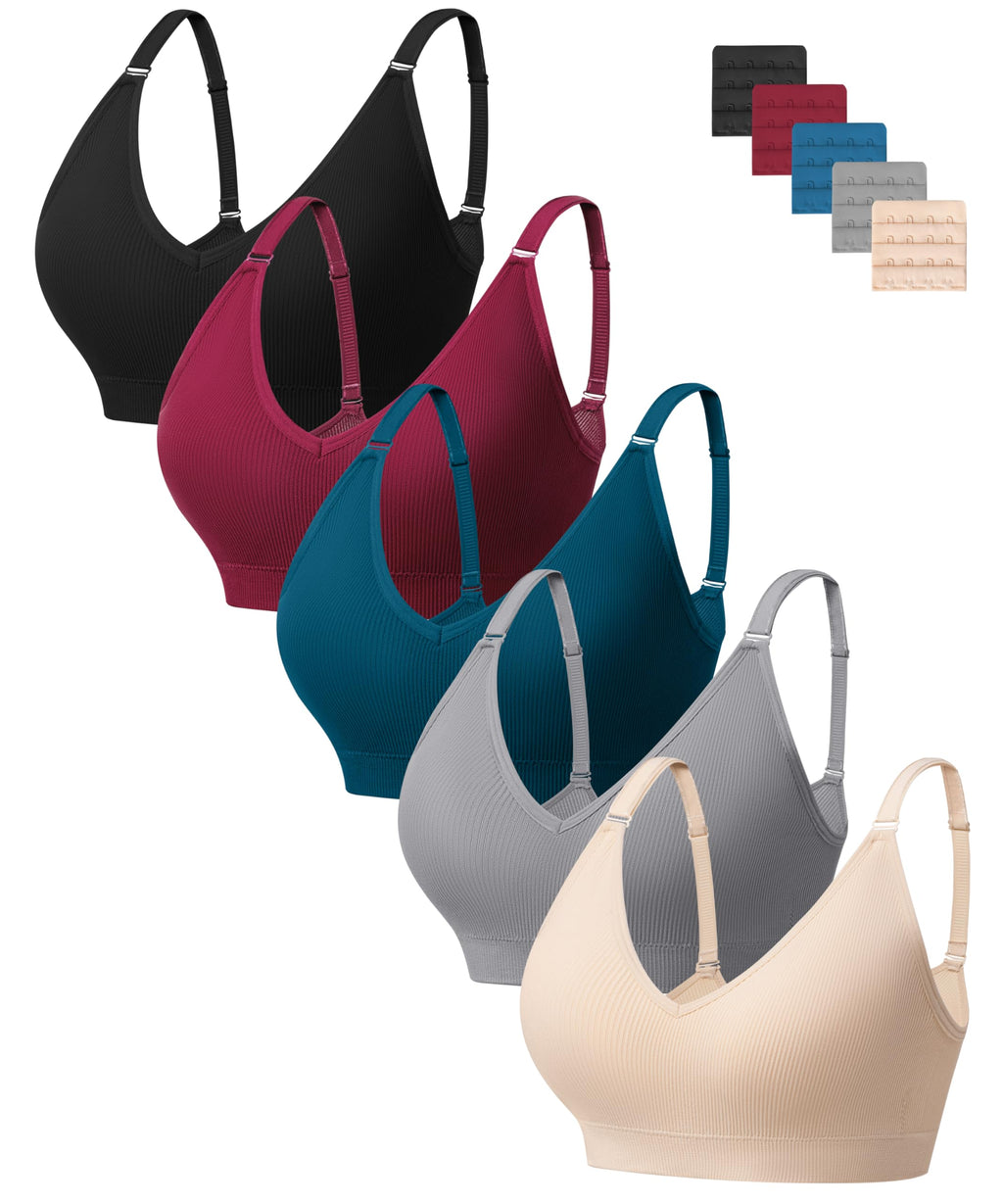 HBselect Bras for Women Comfort Wireless Deep-V Bralettes T Shirt Bras Tank