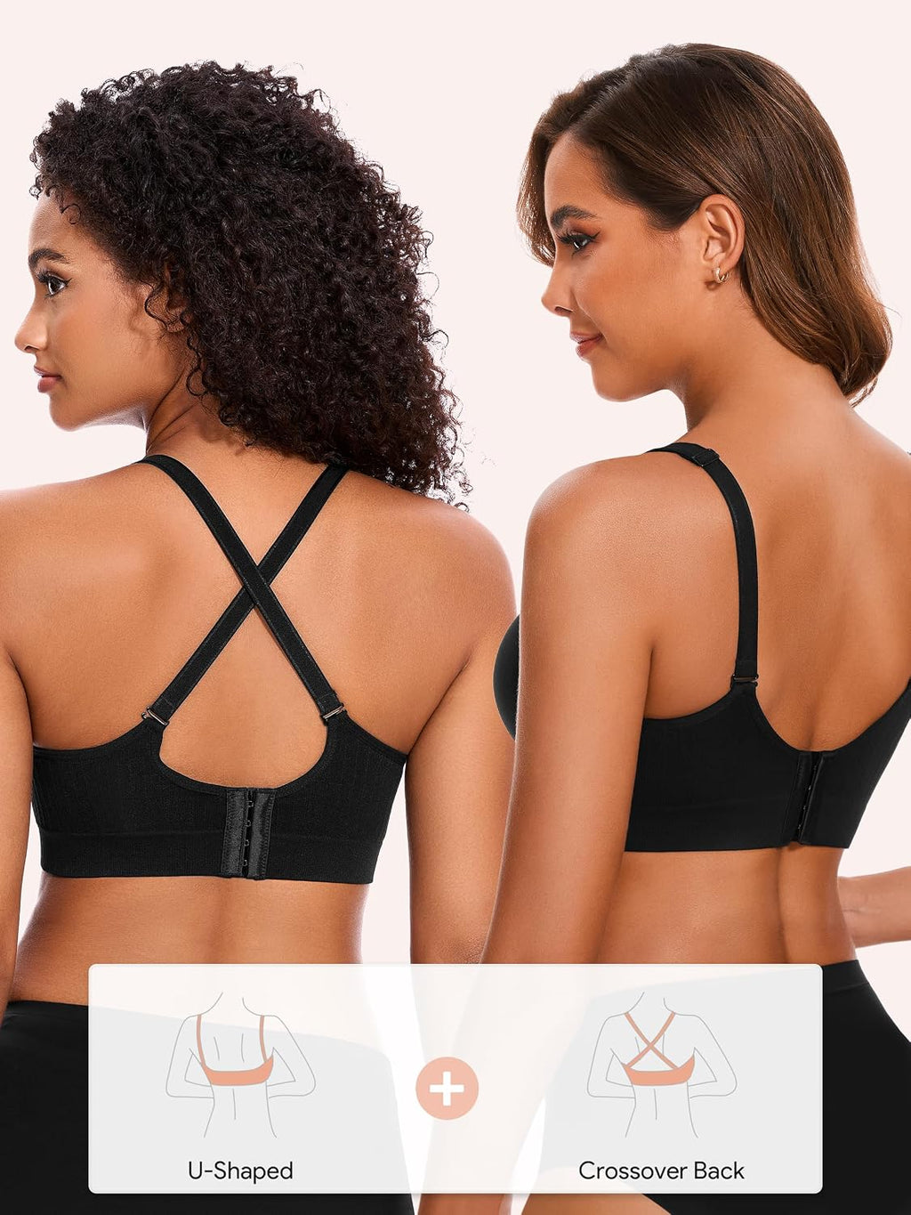 HBselect Bras for Women No Underwire Wireless Cami Tank Top Sports Bras