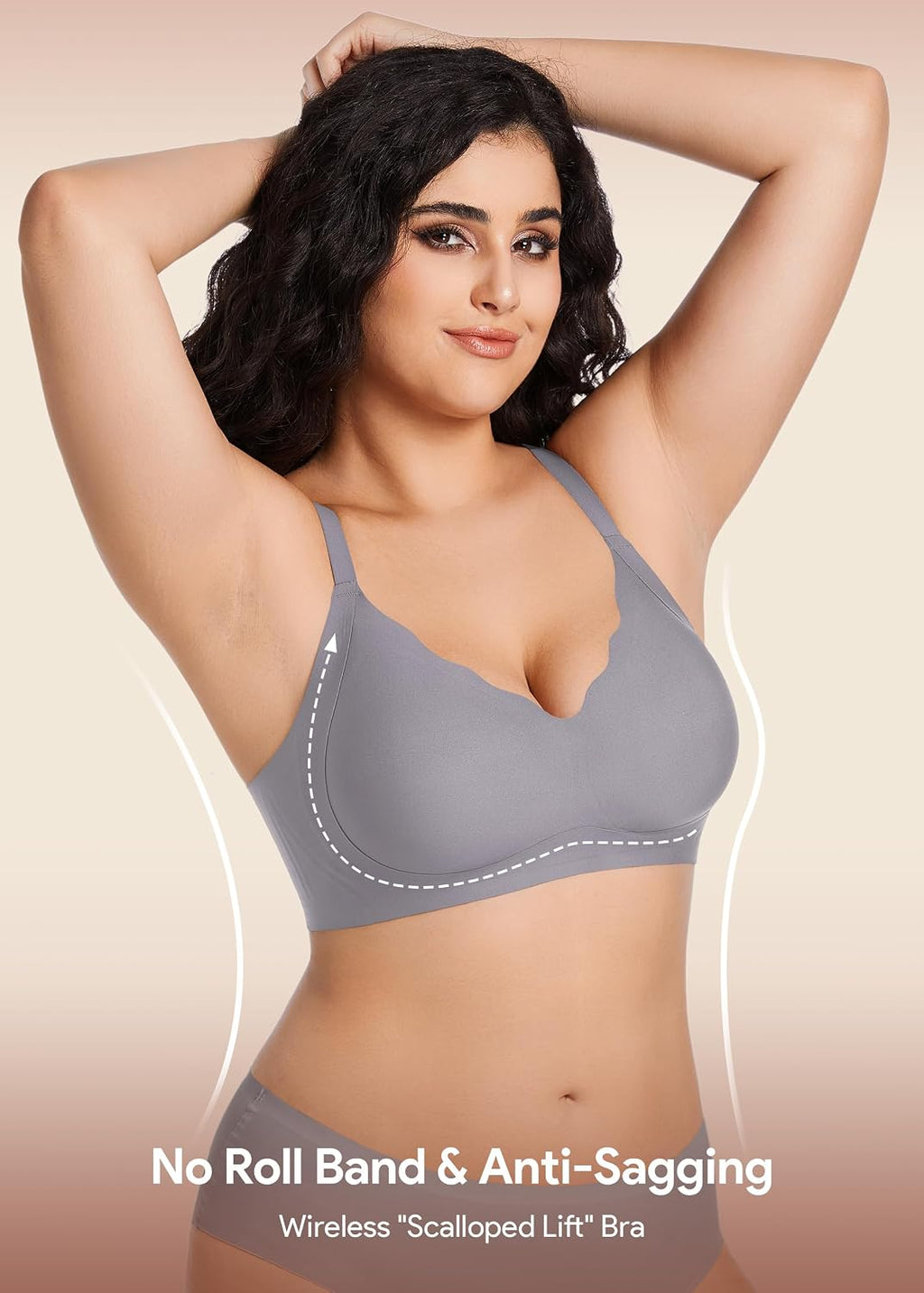 HBselect Jelly Bras for Women Seamless Wireless Full Coverage Tshirt Bras