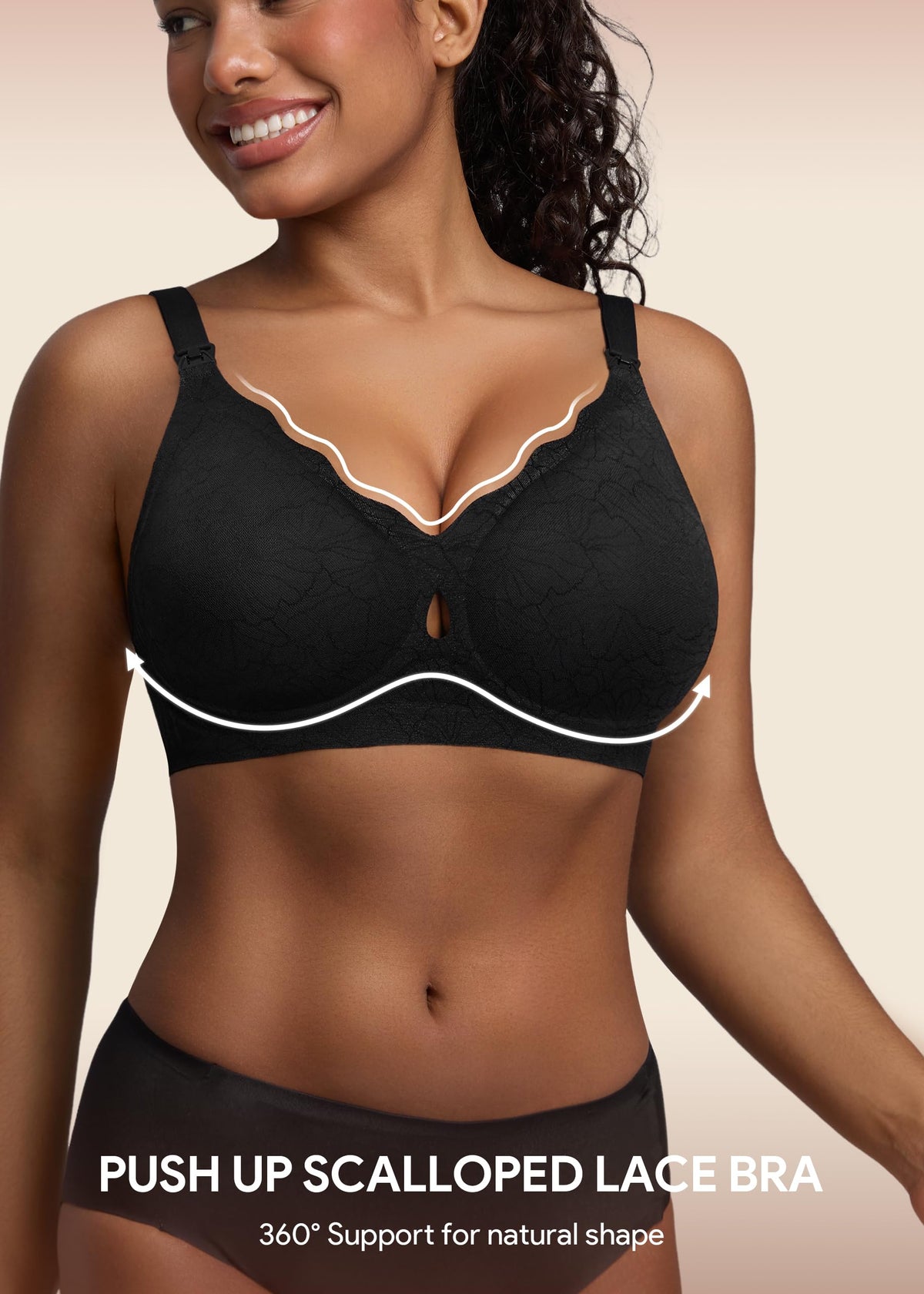 HBselect Nursing Bras for Breastfeeding 3 Pack Women Maternity Jelly Bras