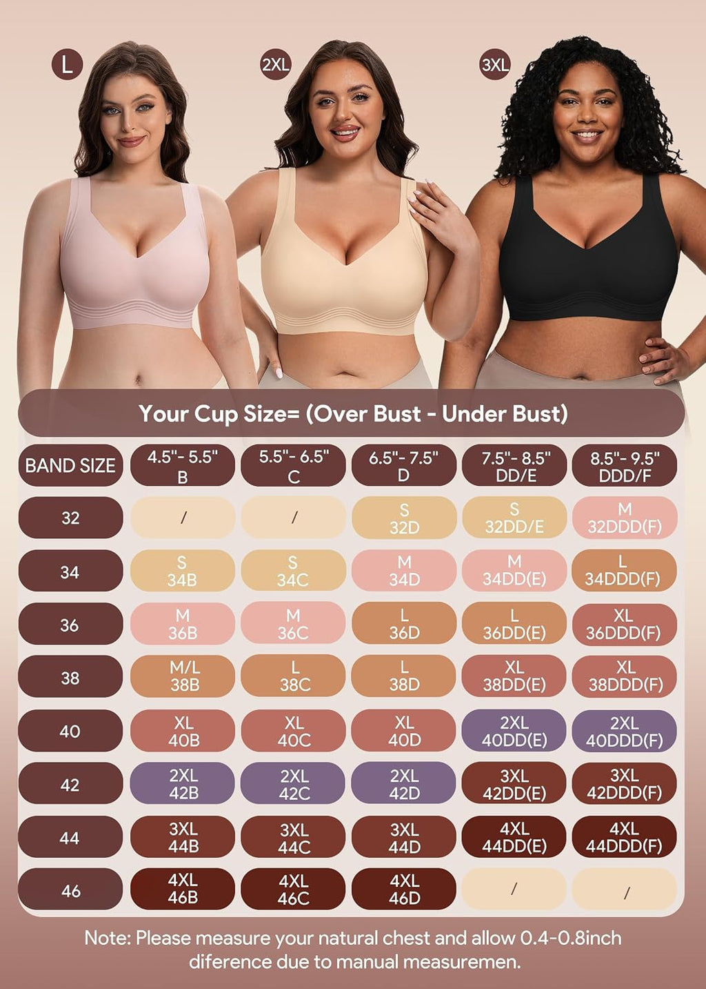 HBselect Jelly Bras for Women Plus Size Pullover Wireless Full Coverage Bra