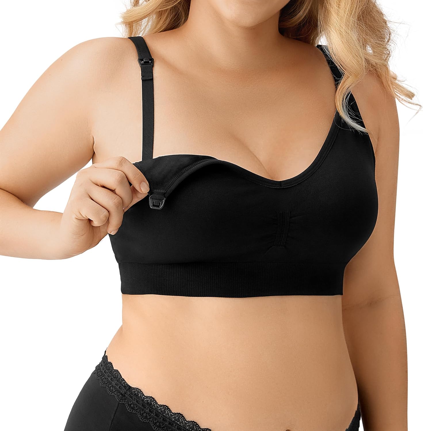 HBselect Women Maternity Bras 5 Pack Nursing Bras for Breastfeeding