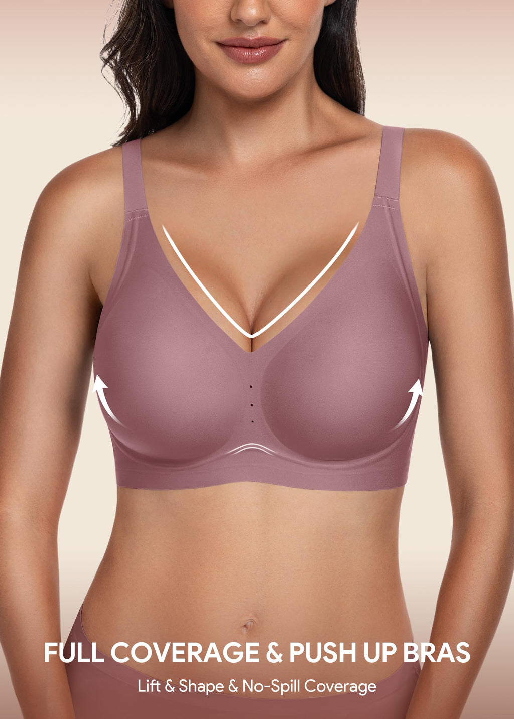 HBselect Jelly Bras for Women Wireless Seamless Comfort Full Coverage Bra