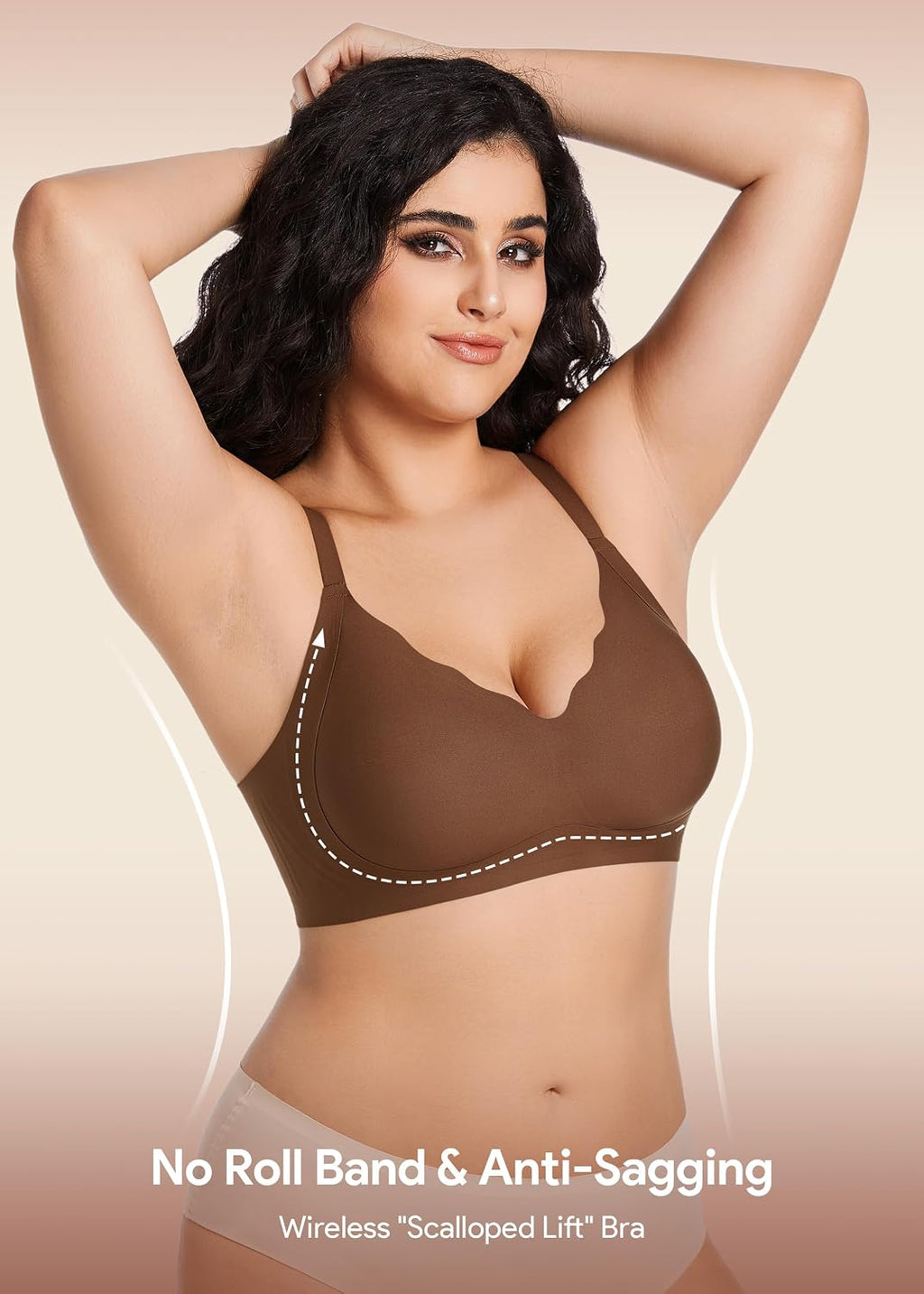 HBselect Jelly Bras for Women Seamless Wireless Full Coverage Tshirt Bras