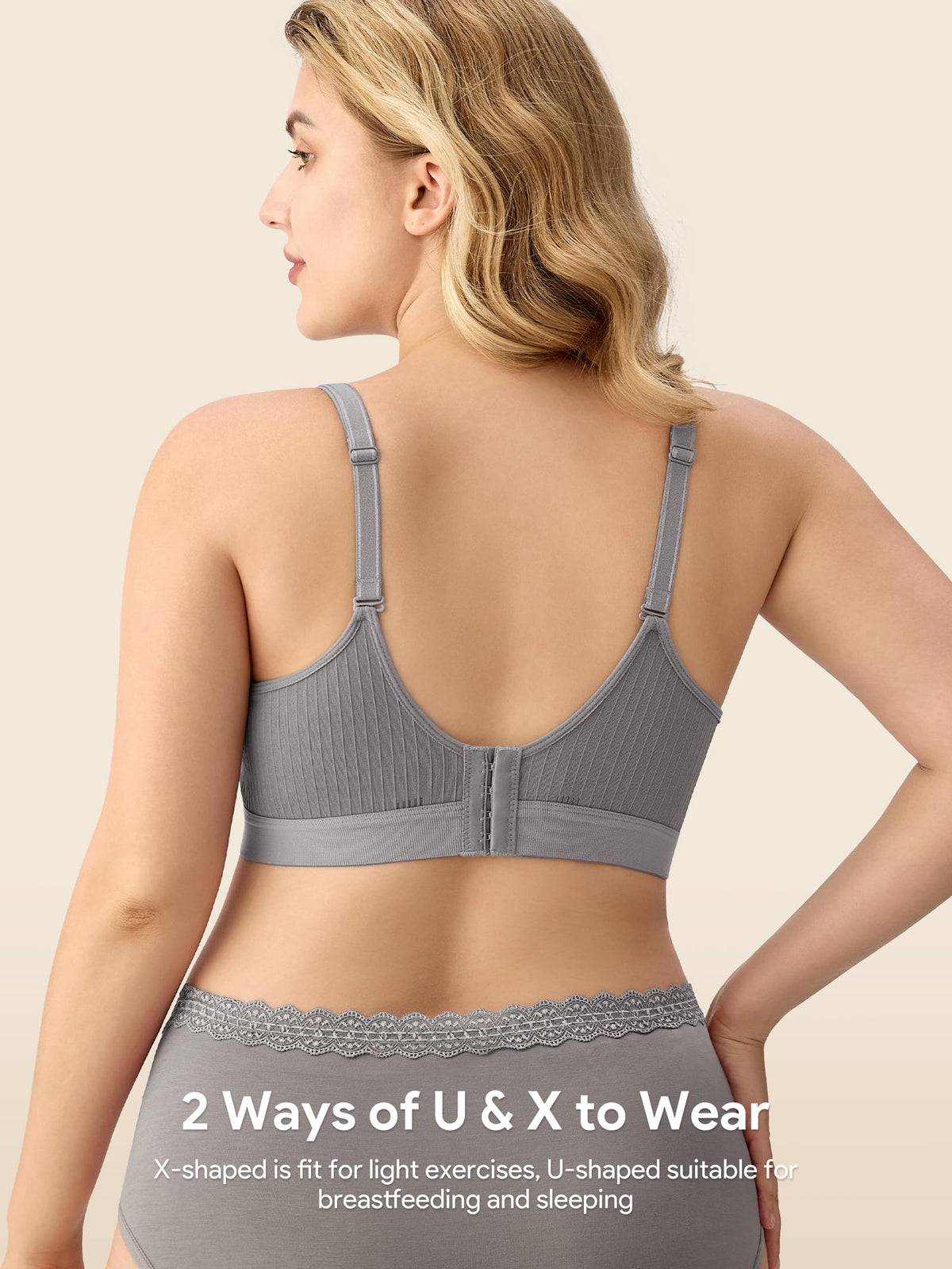 HBselect Nursing Bras for Breastfeeding, Seamless Maternity Bra Wireless