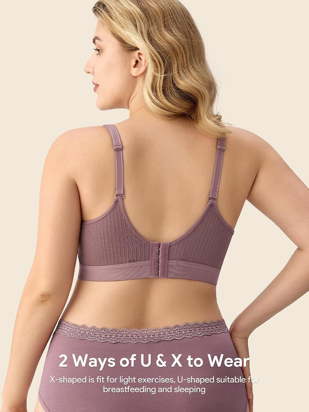 HBselect Nursing Bras for Breastfeeding, Seamless Maternity Bra Wireless