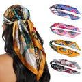 HBselect 4PCS Head Scarf for Women 35” Silk Feel Hair Scarf